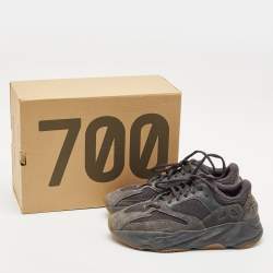 Yeezy x Adidas Black Mesh and Suede Boost 700 Utility Black Sneakers Size 41 1/3