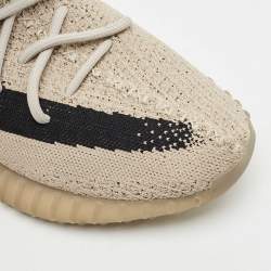 Yeezy x Adidas Grey/Black Knit Fabric Boost 350 V2 Slate Sneakers Size 43 1/3
