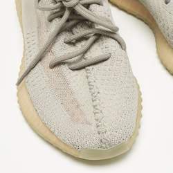 Yeezy x Adidas Grey Knit Fabric  Boost 350 V2 True Form Sneakers Size 42