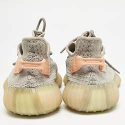 Yeezy x Adidas Grey Knit Fabric  Boost 350 V2 True Form Sneakers Size 42