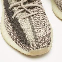 Yeezy x Adidas Beige/Brown Knit Fabric Boost 350 V2 Zyon Sneakers Size 43 1/3