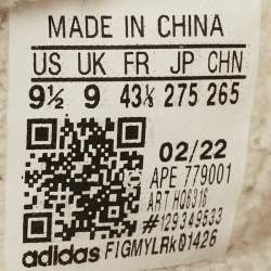 Yeezy x Adidas Off White Knit Fabric Boost 350 V2 Bone Sneakers Size 43 1/3