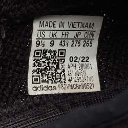 Yeezy x Adidas Black Knit Fabric Boost 350 V2 Black Cinder Low Top Sneakers Size 43 1/3