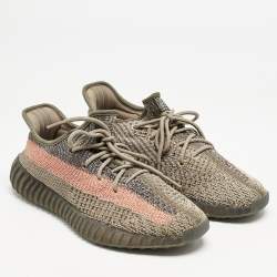 Yeezy x Adidas Multicolor Knit Fabric Boost 350 V2 Yecheil Reflective Sneakers 43 1/3
