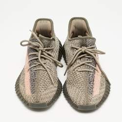 Yeezy x Adidas Multicolor Knit Fabric Boost 350 V2 Yecheil Reflective Sneakers 43 1/3