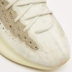 Yeezy x Adidas White Knit Fabric Boost 380 Calcite Glow Sneakers Size 42