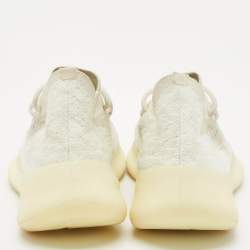 Yeezy x Adidas White Knit Fabric Boost 380 Calcite Glow Sneakers Size 42