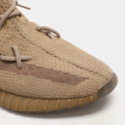 Yeezy x Adidas Brown Knit Fabric Boost 350 V2 Earth Sneakers Size 47 1/3
