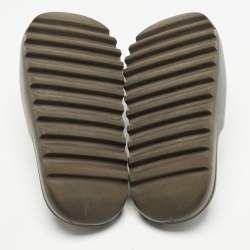 Yeezy x Adidas Brown Rubber Onyx Slide Sandals Size 44