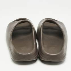 Yeezy x Adidas Brown Rubber Onyx Slide Sandals Size 44