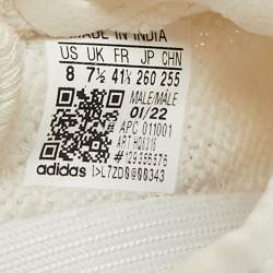 Yeezy x Adidas White Knit Fabric Boost 350 V2 White Sneakers Size 41 1/3