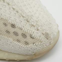 Yeezy x Adidas Off White Knit Fabric Boost 350 V2 Bone Sneakers Size 44 1/3