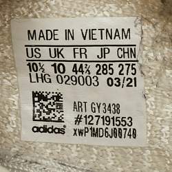 Yeezy x Adidas Cream Knit Fabric Boost 350 V2 Cloud White Sneakers Size 44 1/3
