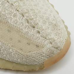 Yeezy x Adidas Cream Knit Fabric Boost 350 V2 Cloud White Sneakers Size 44 1/3