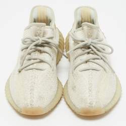 Yeezy x Adidas Cream Knit Fabric Boost 350 V2 Cloud White Sneakers Size 44 1/3