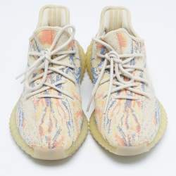 Yeezy x Adidas Multicolor Knit Fabric Boost 350 V2 MX Oat Sneakers Size 40 2/3