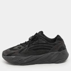 Yeezy x Adidas Black/Grey Suede And Canvas Boost 700 V2 Vanta Sneakers Size 42 2/3