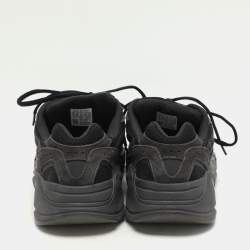 Yeezy x Adidas Black/Grey Suede And Canvas Boost 700 V2 Vanta Sneakers Size 42 2/3