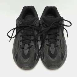 Yeezy x Adidas Black/Grey Suede And Canvas Boost 700 V2 Vanta Sneakers Size 42 2/3