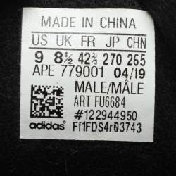 Yeezy x Adidas Black/Grey Suede And Canvas Boost 700 V2 Vanta Sneakers Size 42 2/3