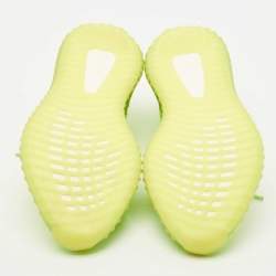 Yeezy x Adidas Green Knit Fabric Boost 350 V2 Glow Sneakers Size 44 1/3