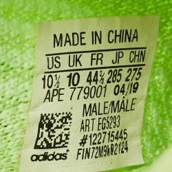 Yeezy x Adidas Green Knit Fabric Boost 350 V2 Glow Sneakers Size 44 1/3