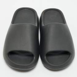 Yeezy x Adidas Black Rubber Onyx Slides Size 43