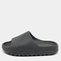 Yeezy x Adidas Black Rubber Onyx Slides Size 43