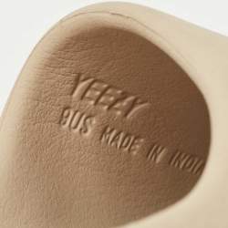 Pre Owned Yeezy x Adidas Beige Rubber Slide Flats Size 42