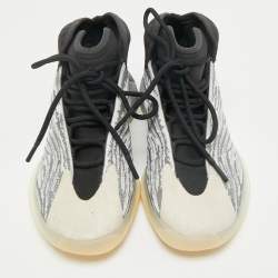 Pre Owned Yeezy x Adidas Grey/Black Mesh and Knit Fabric QNTM Sneakers Size 42.5