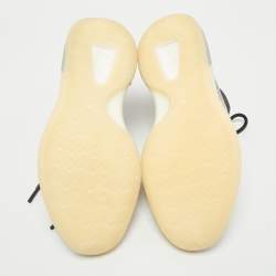 Pre Owned Yeezy x Adidas Grey/Black Mesh and Knit Fabric QNTM Sneakers Size 42.5