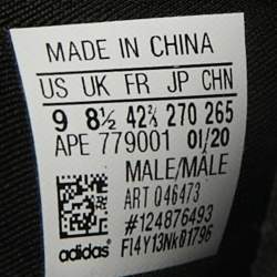 Pre Owned Yeezy x Adidas Grey/Black Mesh and Knit Fabric QNTM Sneakers Size 42.5