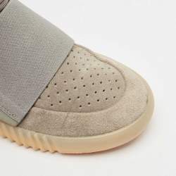 Yeezy x Adidas Grey Suede Boost 750 Light Grey Glow In the Dark Midweek Heat Sneakers Size 42 2/3