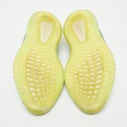 Yeezy x Adidas Green Knit Fabric Boost 350 V2 Yeezreel Reflective Sneakers Size 41 1/3