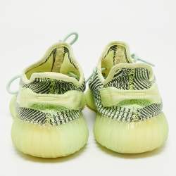 Yeezy x Adidas Green Knit Fabric Boost 350 V2 Yeezreel Reflective Sneakers Size 41 1/3