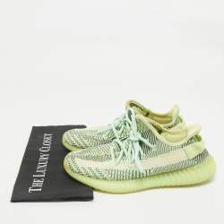 Yeezy x Adidas Green Knit Fabric Boost 350 V2 Yeezreel Reflective Sneakers Size 41 1/3