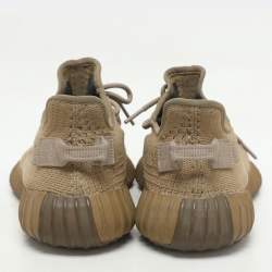 Yeezy x Adidas Brown Knit Fabric Boost 350 V2 Earth Sneakers Size 40 2/3