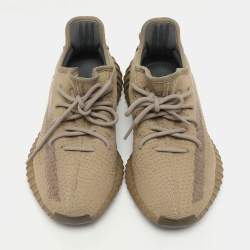 Yeezy x Adidas Brown Knit Fabric Boost 350 V2 Earth Sneakers Size 40 2/3