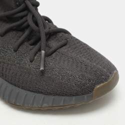 Yeezy x Adidas Black Knit Fabric Boost 350 V2 Cinder Sneakers Size 40