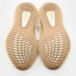 Yeezy x Adidas Light Beige Knit Fabric Boost 350 V2 Linen Sneakers Size 40