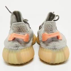 Yeezy x Adidas Grey Knit Fabric Boost 350 V2 Tail Light Sneakers Size 46 2/3