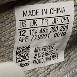 Yeezy x Adidas Grey Knit Fabric Boost 350 V2 Tail Light Sneakers Size 46 2/3