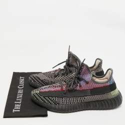 Yeezy x Adidas Multicolor Knit Fabric Boost 350 V2 Yecheil (Non-Reflective) Sneakers Size 46 2/3