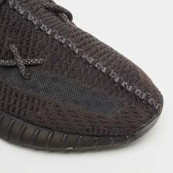 Yeezy x Adidas Black Mesh Boost 350 V2 Mono Cinder Sneakers Size 46