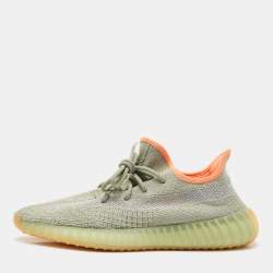 Yeezy x Adidas Green Knit Fabric Boost 350 V2 Desert Sage Sneakers Size 43 1/3