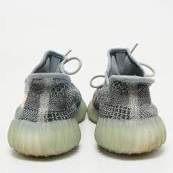 Yeezy x Adidas Multicolor Knit Fabric Boost 350 V2 Ash Blue Sneakers Size 44 2/3