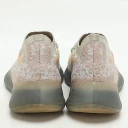 Pre Owned Yeezy x adidas Pepper Knit Fabric Boost 380 Mist Reflective Low Top Sneakers Size 37 1/3