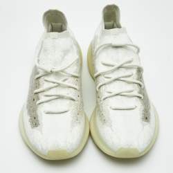 Pre Owned Yeezy x adidas Mint Green Knit Fabric Boost 380 Calcite Glow Sneakers Size 48 2/3