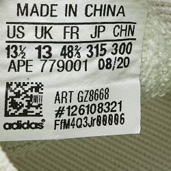 Pre Owned Yeezy x adidas Mint Green Knit Fabric Boost 380 Calcite Glow Sneakers Size 48 2/3