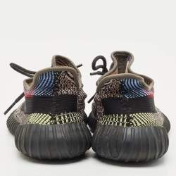 Pre Owned Yeezy x Adidas Multicolor Knit Fabric Boost 350 V2 Yecheil (Non-Reflective) Sneakers Size 43 1/3